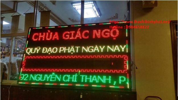 bảng hiệu đèn led chạy chữ tại thanh thịnh phát