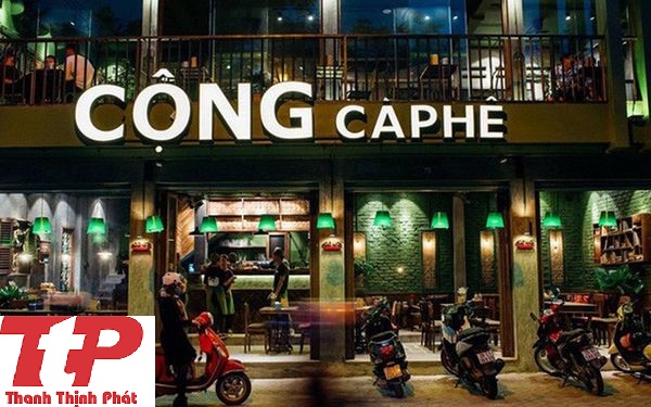 bảng hiệu quán cà phê