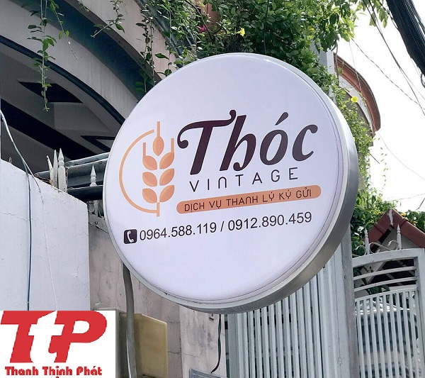 thi công hộp đèn tròn