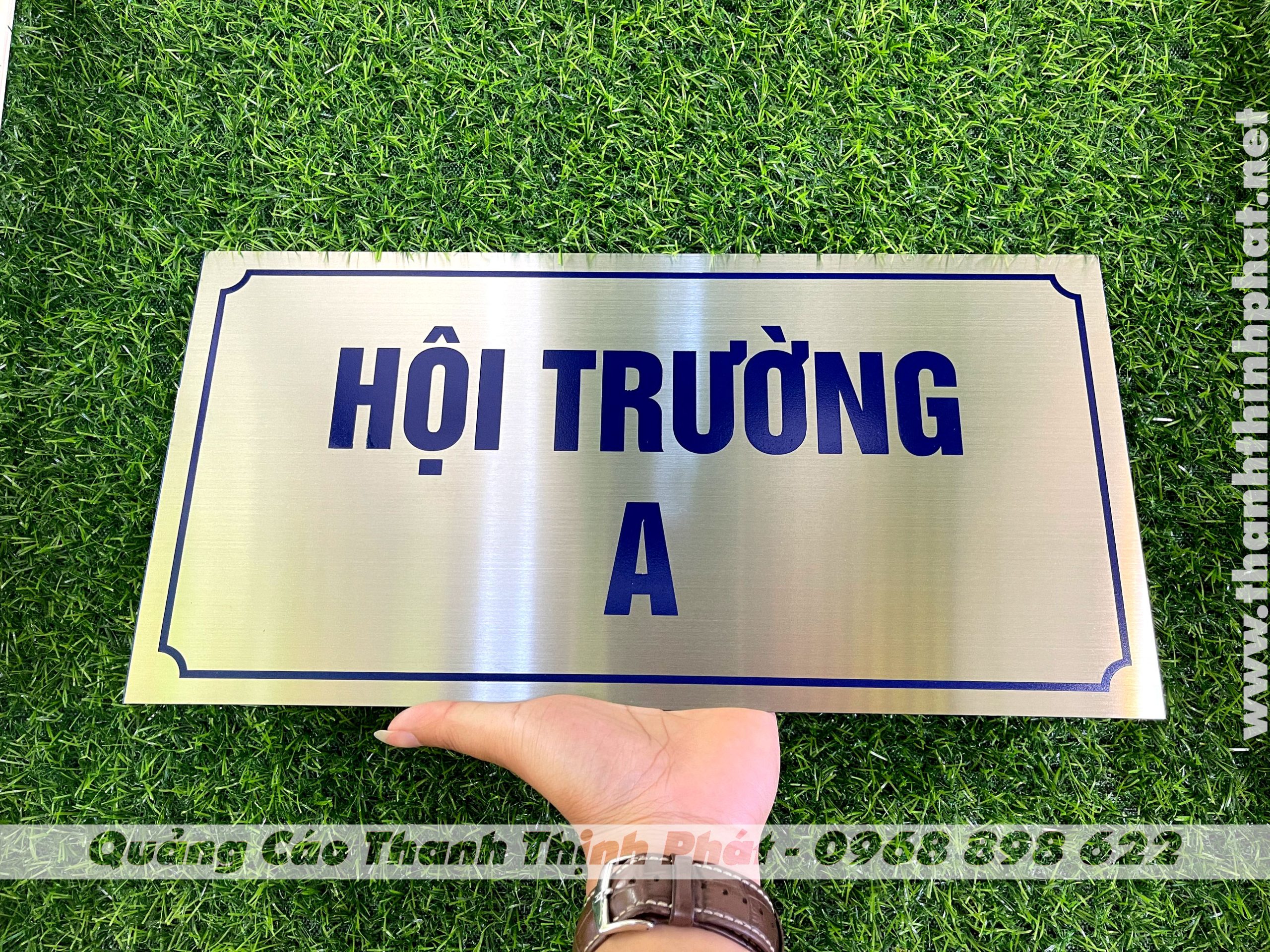 Bảng tên phòng ban inox