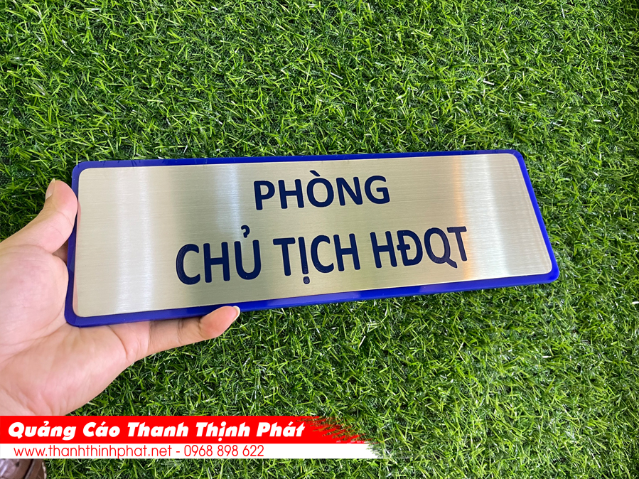 Biển tên inox phòng ban đẹp