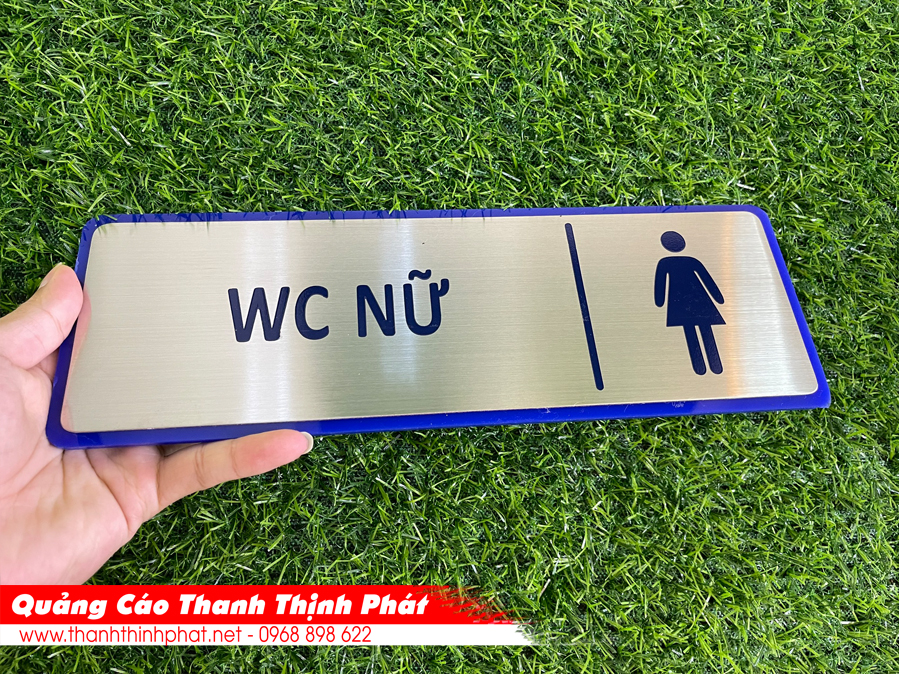Bảng tên phòng inox lót mica