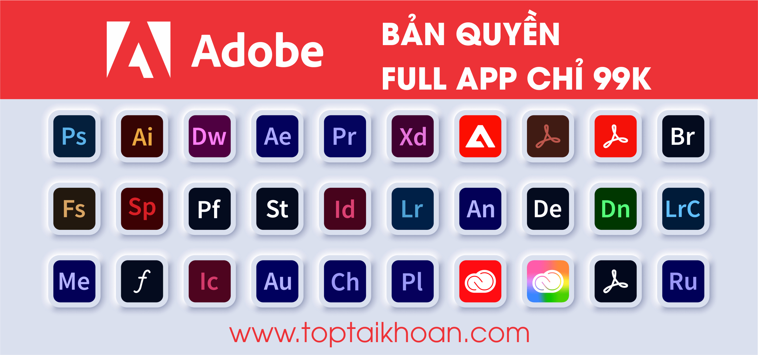 Mua adobe bản quyền giá rẻ